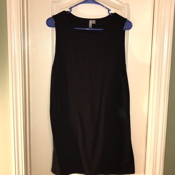 New SUPER Sexy ASOS Black Super Soft Slit Black Sexy Casual Mini Dress - Picture 2 of 12